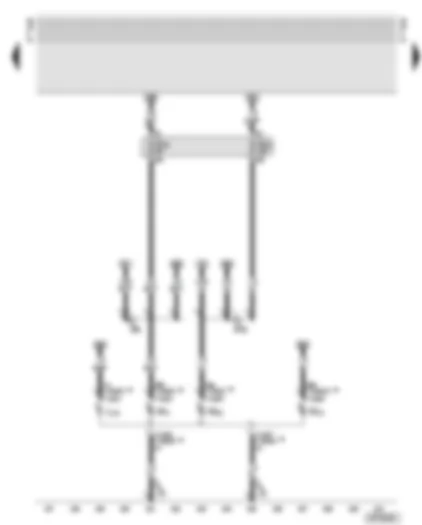 Wiring Diagram  AUDI TT 2001 - Right headlight - fuses