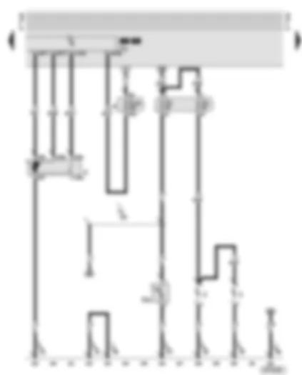 Wiring Diagram  AUDI TT 2002 - Automatic intermittent wash/wipe relay - windscreen wiper motor - glove box light - number plate light - fuses