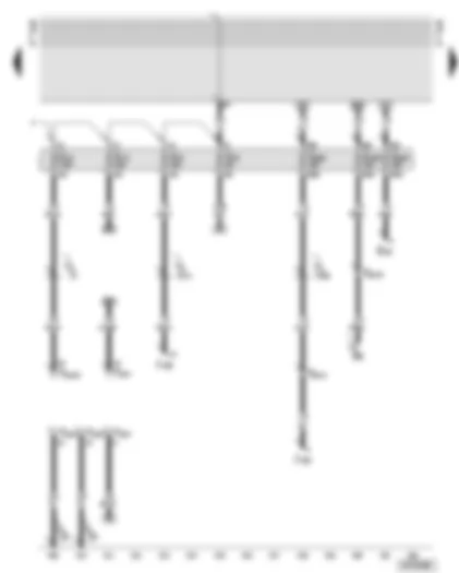 Wiring Diagram  AUDI TT 2002 - Diagnosis connection - fuses