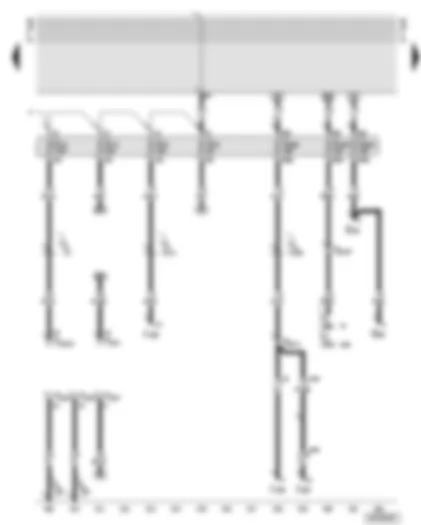Wiring Diagram  AUDI TT 2003 - Diagnosis connection - fuses