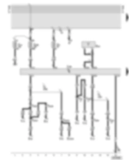 Wiring Diagram  AUDI TT 2001 - Central locking control unit - fuses