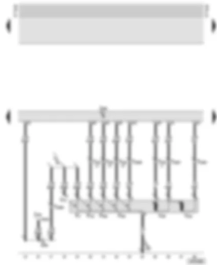 Wiring Diagram  AUDI TT 1999 - Central locking control unit - lock cylinder switch driver