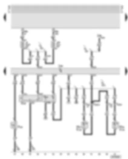 Wiring Diagram  AUDI TT 2003 - Central locking control unit - interior locking switch - left door warning lamp - right door warning lamp