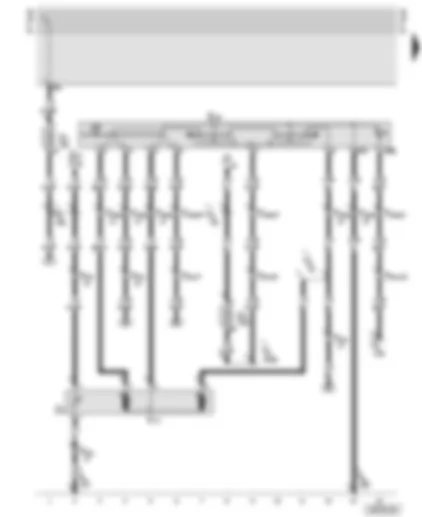 Wiring Diagram  AUDI TT 2002 - Electrically adjustable and heated exterior mirrors - driver