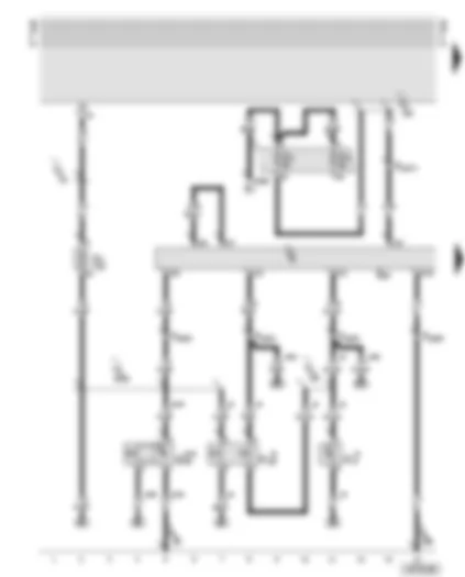 Wiring Diagram  AUDI TT 1999 - Control and display unit for air conditioner - coolant temperature warning switch - air conditioner pressure switch - high pressure sender