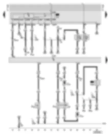 Wiring Diagram  AUDI TT 2001 - Motronic control unit - fuel pump relay - brake light switch - clutch pedal switch