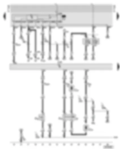 Wiring Diagram  AUDI TT 2002 - Motronic control unit - fuel pump relay - brake light switch - clutch pedal switch