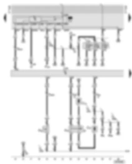 Wiring Diagram  AUDI TT 2003 - Motronic control unit - fuel pump relay - brake light switch - clutch pedal switch