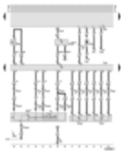 Wiring Diagram  AUDI TT 2002 - Motronic control unit - power assisted steering pressure switch - cruise control system - accelerator pedal position senders