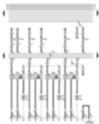 Wiring Diagram  AUDI TT 2001 - Motronic control unit - ignition coils