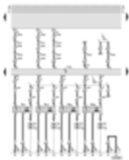 Wiring Diagram  AUDI TT 2002 - Motronic control unit - ignition coils