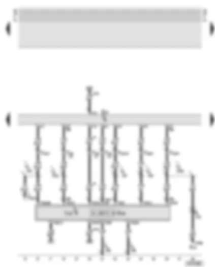 Wiring Diagram  AUDI TT 1999 - Control and display unit for air conditioner - combi-processor in dash panel insert