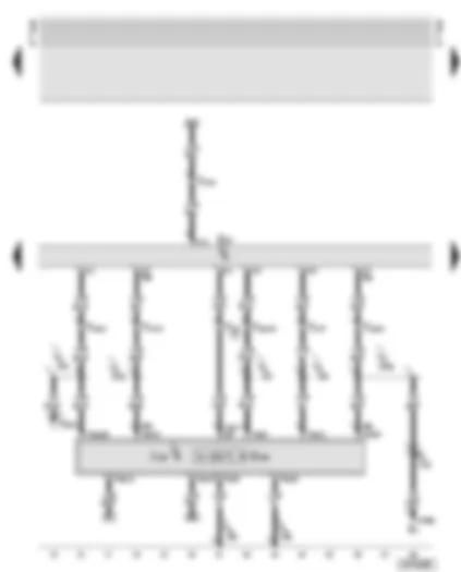 Wiring Diagram  AUDI TT 2000 - Control and display unit for air conditioner - combi-processor in dash panel insert