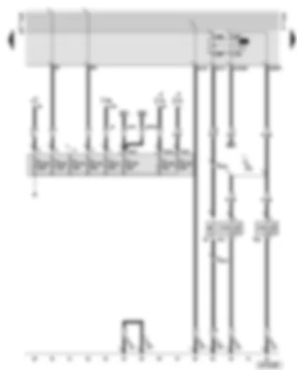 Wiring Diagram  AUDI TT 2002 - Main fuse box/battery - horn