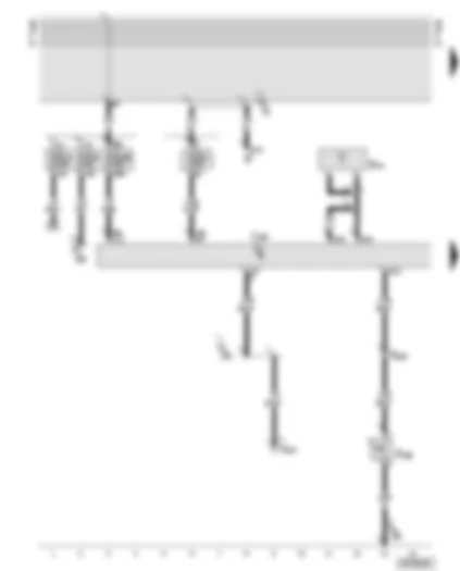 Wiring Diagram  AUDI TT 2004 - Central locking control unit - fuses