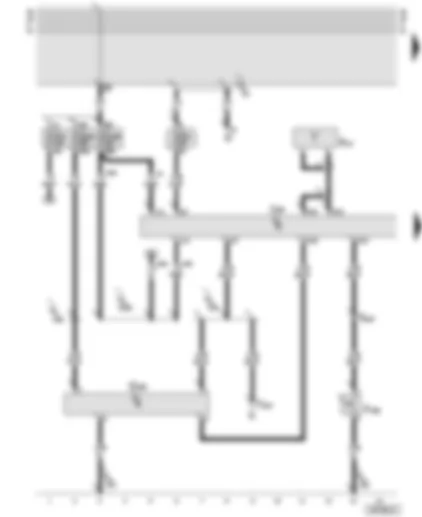 Wiring Diagram  AUDI TT 1999 - Central locking control unit - fuses - anti-theft alarm ultra-sonic sensor