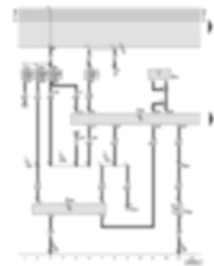 Wiring Diagram  AUDI TT 2000 - Central locking control unit - fuses - anti-theft alarm ultra-sonic sensor