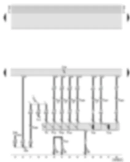 Wiring Diagram  AUDI TT 2003 - Central locking control unit - lock cylinder switch - driver