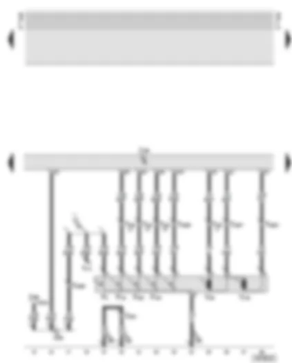 Wiring Diagram  AUDI TT 2005 - Central locking control unit - lock cylinder switch - driver’s door