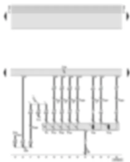 Wiring Diagram  AUDI TT 2000 - Central locking control unit - lock cylinder switch driver
