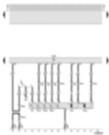 Wiring Diagram  AUDI TT 2002 - Central locking control unit - lock cylinder switch - front passenger