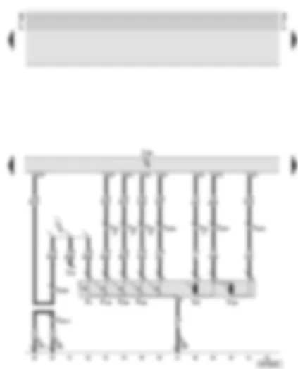 Wiring Diagram  AUDI TT 2002 - Central locking control unit - lock cylinder switch - front passenger