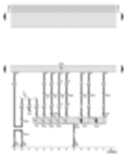 Wiring Diagram  AUDI TT 2004 - Central locking control unit - lock cylinder switch - front passenger’s door