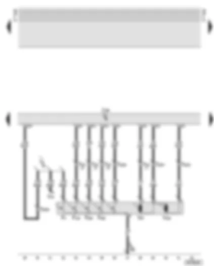 Wiring Diagram  AUDI TT 2001 - Central locking control unit - lock cylinder switch front passenger