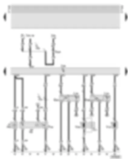 Wiring Diagram  AUDI TT 2005 - Central locking control unit - remote release switches for rear lid and tank filler flap