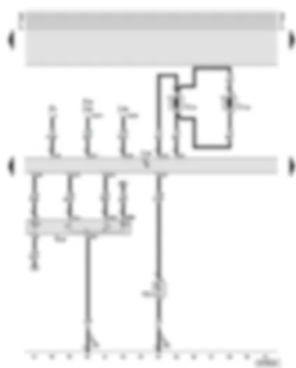 Wiring Diagram  AUDI TT 2002 - Central locking control unit - interior locking switch - luggage compartment lights