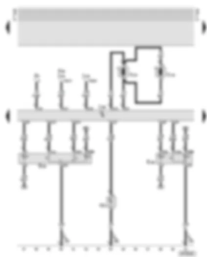 Wiring Diagram  AUDI TT 2000 - Central locking control unit - interior locking switch - interior monitor switch - luggage compartment lights