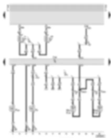 Wiring Diagram  AUDI TT 2002 - Central locking control unit - left door warning lamp - right door warning lamp