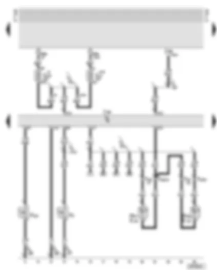 Wiring Diagram  AUDI TT 2003 - Central locking control unit - left door warning lamp - right door warning lamp