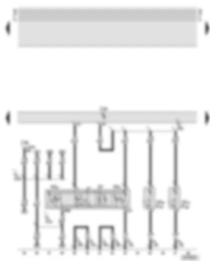 Wiring Diagram  AUDI TT 2005 - Central locking control unit - interior light - reading lights - illuminated vanity mirrors