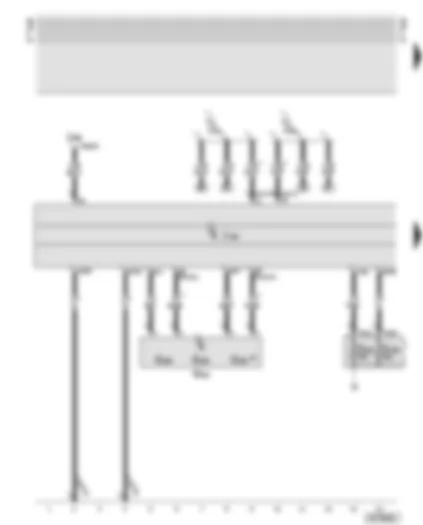 Wiring Diagram  AUDI TT 2002 - Control unit for anti-lock brake system with electronic differential lock - lateral acceleration sender - yaw rate sender