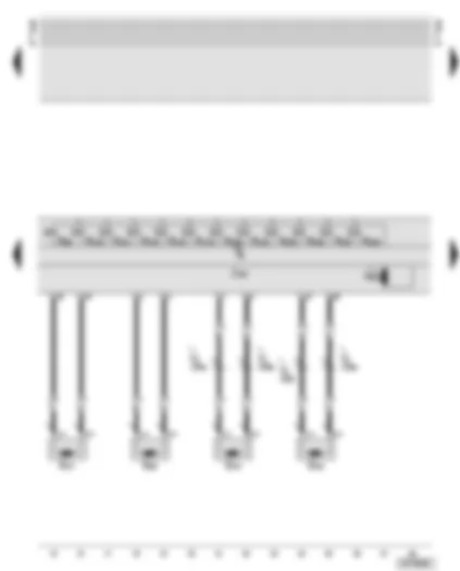 Wiring Diagram  AUDI TT 2002 - Control unit for anti-lock brake system with electronic differential lock - speed sensors - valves for anti-lock brake system - ABS hydraulic pump