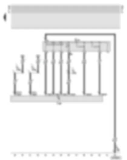 Wiring Diagram  AUDI TT 2005 - Control unit with display in dash panel insert - function selection switch II in centre console