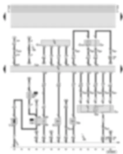Wiring Diagram  AUDI TT 2001 - Motronic control unit - secondary air pump - lambda probe - air mass meter - activated charcoal filter system solenoid valve