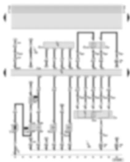 Wiring Diagram  AUDI TT 2002 - Motronic control unit - secondary air pump - lambda probe - air mass meter - activated charcoal filter system solenoid valve