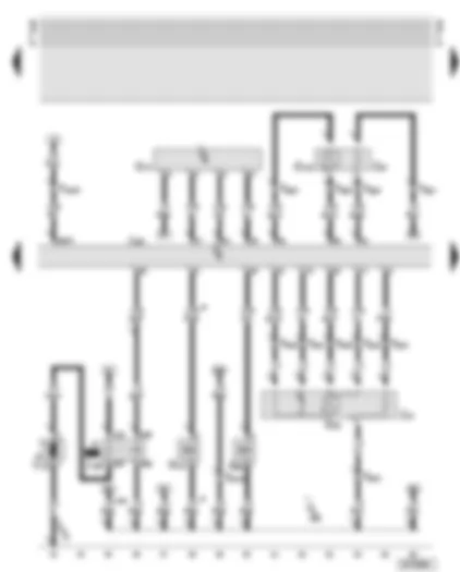 Wiring Diagram  AUDI TT 2005 - Motronic control unit - secondary air pump - lambda probe - air mass meter - active charcoal filter system solenoid valve
