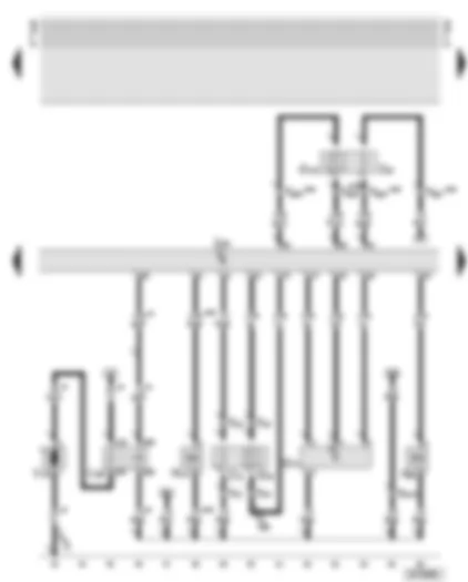 Wiring Diagram  AUDI TT 2000 - Motronic control unit - secondary air pump - lambda probe - air mass meter - activated charcoal filter system solenoid valve