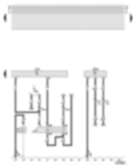 Wiring Diagram  AUDI TT 2000 - Motronic control unit - Motronic current supply relay - oil level/oil temperature sender