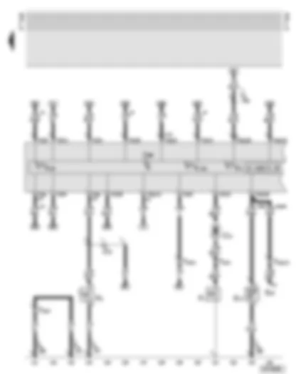Wiring Diagram  AUDI TT 2001 - Dash panel insert - handbrake warning switch - oil pressure switch - ambient temperature sensor