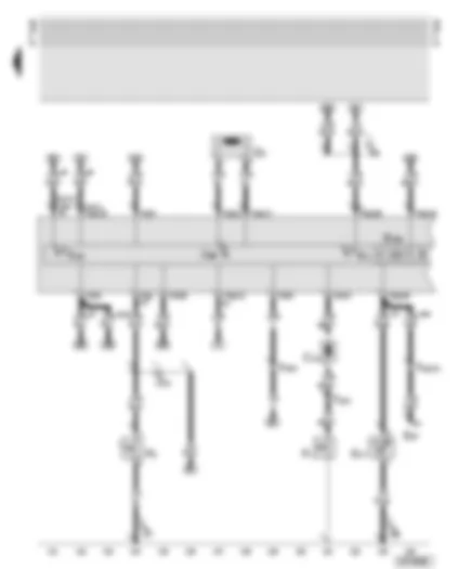 Wiring Diagram  AUDI TT 2002 - Dash panel insert - handbrake warning switch - oil pressure switch - ambient temperature sensor