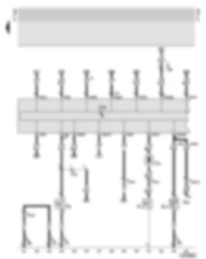 Wiring Diagram  AUDI TT 2000 - Dash panel insert - handbrake warning switch - oil pressure switch - ambient temperature sensor