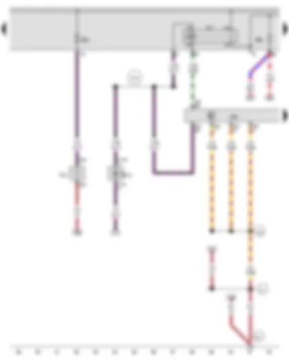 Wiring Diagram  AUDI TT 2015 - Suppression filter - Terminal 30 voltage supply relay - Engine control unit