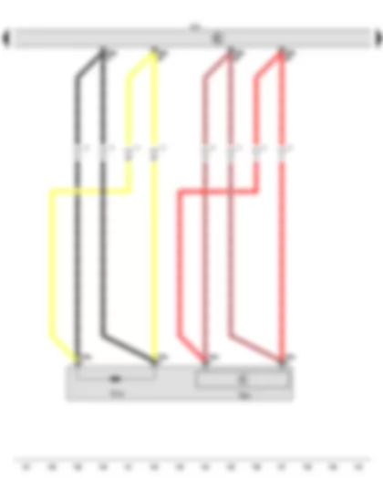 Wiring Diagram  AUDI TT 2015 - Driver side belt force limiter - Airbag control unit - Driver seat belt tensioner igniter 1