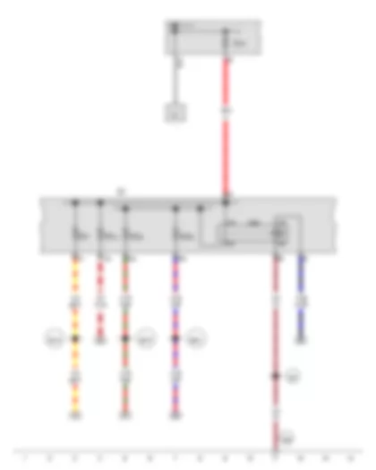 Wiring Diagram  AUDI TT 2015 - Terminal 15 voltage supply relay - Fuse holder C