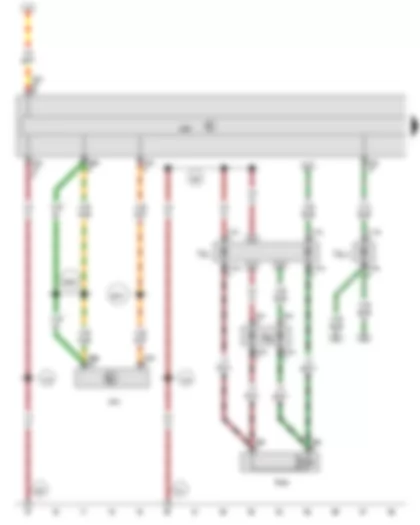 Wiring Diagram  AUDI TT 2016 - Climatronic control unit - Data bus diagnostic interface - Air conditioner compressor regulating valve