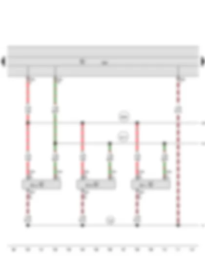 Wiring Diagram  AUDI TT 2016 - Operating and display unit 2 for air conditioning system - Operating and display unit 3 for air conditioning system - Operating and display unit 4 for air conditioning system - Climatronic control unit